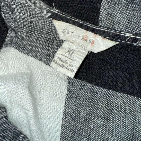 Black and White Checkered Mini Dress - Picture 3 of 3